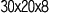 30x20x8